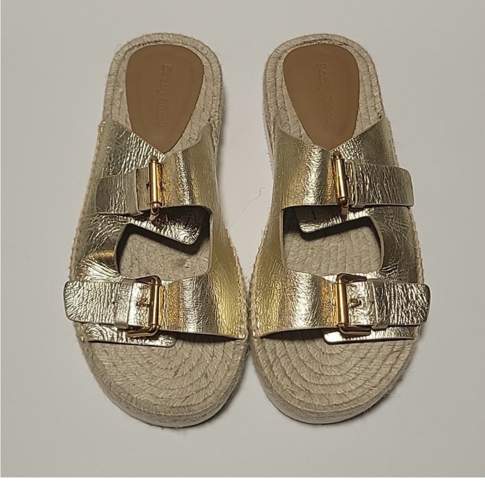 See by Chloé Glyn Leather Platform Espadrille Sandals (SZ 40)